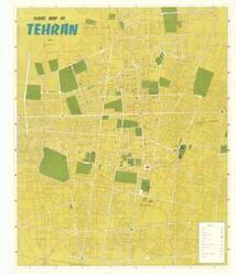 ["Guide Map of Tehran. 26 x 30. Iran National Tourist Organization, 1974."]
