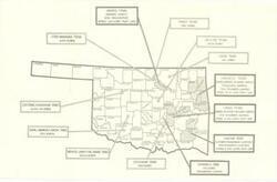 ["Map of Tribal Trust Land in Oklahoma. Dimensions: 22.5 x 34."]