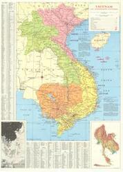 ["Vietnam Conflict Map, dimensions: 21 x 30."]