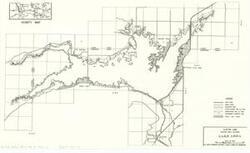 ["Lake Area, Clayton Lake. 8 x 13.6. United States, Dept. of the Army, Tulsa District Corps of Engineers."]