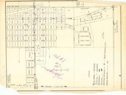 ["Map of a Parade Route. 1970.   This map outlines the parade route from 1970, detailing the streets and landmarks involved. It provides a visual guide for participants and spectators, ensuring a smooth flow of the event. The map dimensions are 24 x 36 inches."]