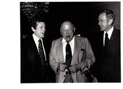 ["The image depicts Dewey Bartlett standing with Howard Baker and Martin Garber"]