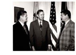 ["Dewey Bartlett standing with Paul Thornbrugh and Jim Inhofe - image 229"]