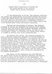 ["The Senate Joint Resolution proposes the establishment of the American Indian Policy Review Commission to review and reform past National Indian policies in order to allow Indian people to develop their resources fully. The Commission will be composed of members of Congress and the Indian community, and will have specific duties such as conducting hearings, studying treaties and statutes, and recommending modifications to existing laws. A budget of 2 million dollars is recommended for the Commission, which will have powers to hold hearings, gather information, and maintain confidentiality as needed."]