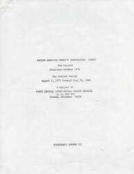 ["The Native American Women's Association (NAWA) submitted a new project proposal in October 1976 for the project period of August 1, 1977, through July 31, 1980. The project is part of the North Central Inter-Tribal Health Council and includes a financial plan, grant application for health services, project narrative, evaluation, and supporting data. The goal is to provide health services to Native American women, with resources available and an organization structure outlined. The project requires compliance with various regulations and certifications, including civil rights assurances. The project also involves the Native American community and includes job descriptions, evaluation reports, and letters of support."]
