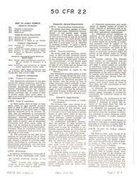 ["50 CFR 22 outlines regulations for obtaining permits to take, possess, or transport bald and golden eagles for scientific, exhibition, religious, and depredation control purposes. The permits require a complete explanation and justification of the request, nature of the project, and other relevant information. The regulations also prohibit selling, purchasing, or trading eagles or their parts, nests, or eggs without a permit. The Director must determine that the permit is compatible with the preservation of the eagle populations before issuing it. The regulations also cover application procedures, definitions, and additional permit conditions."]