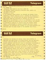 ["A telegram is sent to Senator Bartlett requesting immediate award of a contract for the operation of the Concho School by the Cheyenne and Arapaho Tribes. The telegram accuses BIA employees of actively opposing the contract and interfering with the process. The tribes request that the contract be awarded promptly for the welfare of Indian children."]