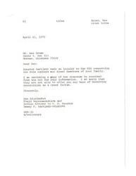 ["The document is a series of letters regarding Ben Brown's attempt to establish his ancestry as a Creek Indian. The Bureau of Indian Affairs and Muskogee Area Office have both stated that they cannot offer him recognition as a Creek Indian due to lack of sufficient proof of his Creek Indian blood. Senator Bartlett made an inquiry on his behalf but was unable to provide any hope of recognition. Brown's mother was half Seminole and half Creek, but only enrolled as a Seminole, making it difficult to establish his Creek Indian heritage. Brown is seeking help to clarify and establish his ancestry for potential benefits for his children."]