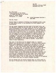 ["A group of individuals from the Creek Tribe in Oklahoma are writing to the Acting Director of the Office of Indian Services regarding the distribution of judgment funds to the tribe. They express concerns about Chief Cox's financial ventures and the potential impact on the tribe's funds. They also mention a case of land removal and express a desire for a hearing with Chief Cox and the director to discuss the distribution of funds. They request copies of a recently enacted bill and express frustration with the lack of assistance from the Muskogee Office."]