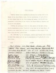 ["The document is a petition requesting Senator Dewey Bartlett to amend a bill to distribute $1,450,000.00 to the Creek Tribe instead of $1,000,000.00 to the Creek Indians and $450,000.00 to the Office of the Chief of the Creek Nation of Oklahoma. The undersigned object to the distribution of funds to the Chief and desire the money to be distributed to the members of the Tribe."]