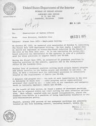 ["The memo discusses the need to adjust the permanent employment ceiling for the Anadarko Area Office in order to effectively implement Public Law 93-638. It highlights the need to shift positions from boarding schools to agencies and headquarters to provide better support to tribes. It also requests authorization for full housekeeping capabilities at the Area Office and the transfer of positions from the Muskogee Area Office. Additionally, it mentions the closure of under-utilized programs and the need for additional positions to support certain functions."]