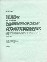 ["The document is from Allen L. Zisman, Superintendent of Walters Public Schools, addressing financial difficulties with Title IV, Part A, Indian Education programs. They have not received grant assistance awarded to them under Public Law 92-318 and are requesting an explanation and payment. They express concern about not being able to continue the program if they do not receive reimbursement. They are seeking assistance and resolution from the Office of Indian Education."]
