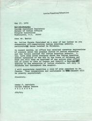 ["The document from Dewey F. Bartlett expresses concerns about the quality of education in Indian boarding schools, particularly in Oklahoma. He requests updates on actions taken to improve education for Indian students. Dallas Choate also supports transferring BIA education programs to a new department for better organization and accountability. The article discusses a meeting regarding the Seneca Indian School, mentioning budget concerns and potential changes to personnel and programs. It also mentions an audit of off-reservation Indian schools and concerns about building safety and conditions."]