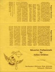 ["Education Professionals for Indian Children (EPIC) was started at Northeastern in 1973 to improve educational services for Indian students. The program offers three separate programs for Indian students interested in careers in Indian education: Pre-Intern Teaching Program, Indian Intern Teacher Training Program, and Counselor-Administrator Graduate Program. The programs provide academic, seminar, and field training experiences. EPIC is sponsored by the Cherokee Tribe and NEOSU and has had 138 students complete the Intern Teaching program, with 94% finding employment in Indian education. Participants receive stipends to cover transportation expenses."]