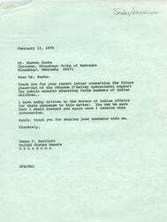 ["The document discusses concerns about the future phase-out of Johnson O'Malley operational support for public schools educating large numbers of Indian children. The Omaha, Winnebago, and Santee Sioux Tribes of Nebraska are requesting immediate action from Congress and the Bureau of Indian Affairs to address the critical financial status of these schools. The Bureau of Indian Affairs responds by explaining the history and regulations of the Johnson-O'Malley program and the audit process being conducted to determine future operational support for Fiscal Year 1979."]