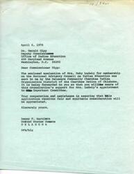 ["The document is a nomination for Mrs. Ruby Ludwig to be a member of the National Advisory Council on Indian Education. It includes her personal and educational background, employment experience, organizational affiliations, special interests, awards received, and recommendations from the Delaware District of the Cherokee Nation. Mrs. Ludwig has a background in special education and has been involved in various organizations related to Indian education and affairs. The document requests fair consideration for her nomination."]