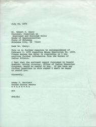 ["The document is a series of correspondences regarding House Resolution No. 1029, which urges the Bureau of Indian Affairs to continue educating Indian children in boarding schools. The Bureau has been criticized for inefficiencies in operating boarding schools and is reviewing recommendations for improvement. The document also mentions the declining enrollment and increasing costs of education, and the need for new approaches to improve the quality of Indian education. The Bureau states that no boarding schools will be closed without a full review and consultation with those affected."]