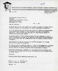 ["Various tribal organizations and councils are expressing concern and opposition to Senate Bill S.991, which proposes transferring Bureau of Indian Affairs Education Programs to a new Federal Department of Education. They argue that the unique needs of American Indian/Alaskan Native educational programs are different from the general population and should remain under the Bureau of Indian Affairs to maintain the trust relationship with Indian tribes. They also request for a detailed plan for the new department's function and the role of Indian education within it, as well as safeguards to ensure adequate funding for Indian education programs."]