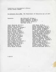 ["The document discusses the recommendation to include Indian education programs in the new Department of Education, transferring programs currently under the Bureau of Indian Affairs. This transfer would create a comprehensive policy for Indian education and improve opportunities for Indian children and adults. It emphasizes the importance of upholding the trust relationship with Indian tribes and ensuring principles such as tribal sovereignty and self-determination are not undermined. The document also advocates for greater involvement of Indians in the operation of schools serving their children and suggests a phased approach to the transfer of these programs."]