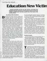 ["American universities are facing increasing federal regulation and red tape, leading to new pressures for regulatory reform within the higher education community. This has resulted in economic impacts on institutions, as they must comply with various federal programs and reporting requirements. There are concerns about threats to academic freedom, as well as the financial burden of federal regulations on colleges and universities. The burden falls on Congress to ensure that future legislation minimizes economic impact on higher education, and greater consultation with the higher education community is needed before enacting new regulations. Ultimately, higher education must establish self-regulation to ensure that federal funds are being efficiently spent and national goals are being achieved."]