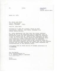 ["The document is a series of letters regarding a case involving Mr. Michael Lone Wolf who underwent emergency surgery and was not able to receive financial assistance from the Claremore Indian Hospital. The letters discuss the establishment of medical care priorities, the role of tribal advisory boards, and the inability of some service units to pay for emergency care in the private sector. The letters request further investigation into the case and express a desire to provide financial assistance to the family."]