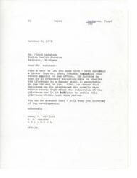 ["The document is a series of correspondences regarding a grievance filed by Mr. Floyd Anderson, Director of Talihina Service Unit, who is being reassigned to the Oklahoma City office. Senator Dewey Bartlett encourages the Indian Health Service to resolve the grievance quickly. Dr. Emery Johnson, Assistant Surgeon General, assures that they are working on resolving the grievance in a timely manner. Mr. Anderson explains in his formal grievance letter that the reassignment decision is unfair and did not allow him to present his case. He highlights his successful performance record and the support he has received from various tribal leaders. The goal is to have the grievance settled within ninety days."]