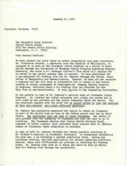 ["The letter is a plea for assistance from Senator Dewey Bartlett to help Dr. Visitacion Ramirez, a physician from the Philippines, obtain a working visa to stay at Claremore Indian Hospital in Oklahoma. Dr. Ramirez is well-liked by patients and the community, and her services are greatly needed. The letter explains the difficulties in obtaining the visa and emphasizes the importance of retaining Dr. Ramirez's services due to the shortage of physicians in the Indian Health Service. Immediate action is requested to secure the visa for Dr. Ramirez before she is forced to accept a position in Louisiana."]