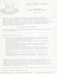 ["The document provides an update on the American Indian School of Medicine (AISOM) and the progress of H.R. 2525 in Congress. It also discusses the funding and development of the school, as well as clarifying that AISOM is not a Navajo school but represents all Indian people. The document encourages continued support for the school and includes corrected materials sent to Senator Bartlett."]