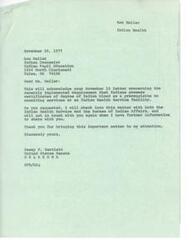 ["Ann Heller, an Indian Counselor for Indian Pupil Education in Tulsa, Oklahoma, wrote a letter to Senator Dewey F. Bartlett expressing concern about a policy that requires Indians to possess certificates of Indian blood in order to receive services at Indian Health Service facilities. She explained that many Indian people do not have these certificates and are unable to obtain them due to backlogs and lack of birth certificates for ancestors. She requested that Senator Bartlett make a formal inquiry and investigation into the issue to help alleviate the suffering of Indian people. Senator Bartlett responded, acknowledging the letter and stating that he would look into the matter with the Indian Health Service and the Bureau of Indian Affairs."]