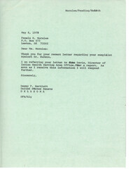 ["Pamela K. Morales sent a complaint to the United States Senate regarding discrimination her non-Indian husband faced at the Indian Health Service Hospital. The hospital did not provide treatment to her husband, citing his non-Indian status. Morales also raised concerns about other issues at the hospital, such as tardiness of government employees, inadequate nursing staff, and delays in dental appointments. She called for reorganization and reprimands within the hospital staff."]