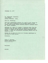 ["The document includes correspondence between Mr. Pewewardy, Senator Dewey F. Bartlett, and John W. Davis regarding concerns about Dr. Robert Krebsbach at the Lawton Inter-tribal Health Advisory Board. The Indian Health Service conducted an investigation and intends to follow appropriate personnel procedures. Rosalie Guerrera was honored with the Elinor Gregg Award for her contributions to nursing in the Indian Health Service."]