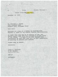 ["The document contains letters and correspondence between Senator Dewey F. Bartlett and Mr. William J. Trower regarding difficulties faced by Trower's parents in obtaining housing in the Creek Nation Territory. Senator Bartlett is working to assist Trower and has reached out to various government agencies for help. The documents also mention the confirmation of Gerald Ford as Vice President."]
