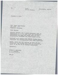 ["Maxine Hoklotubbe wrote to Senator Dewey F. Bartlett and complained about construction problems with her Mutual Help home. The Housing Authority stated that the discrepancies had been corrected and that Hoklotubbe was now living in a comfortable, completed house. The Heritage Construction Co. had also faced complaints from Hoklotubbe about the construction of her home. Hoklotubbe requested assistance in getting her house finished before winter."]