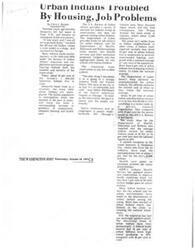 ["Urban Indians living in cities face challenges with housing, job opportunities, and access to health care. Many struggle with overcrowded and inadequate housing, high unemployment rates, and limited health services. Despite these challenges, the migration to urban areas has led to higher education levels among urban Indians. However, there are concerns about the impact of city life on Indian culture and the increasing cultural breakdown due to intermarriage with non-Indians."]