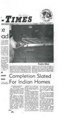 ["The document discusses the construction of 385 housing units in Okmulgee, Oklahoma for low-income families, with 135 units scheduled for completion by October 1, 1975. Families must donate 500 hours of labor in Mutual Help contributions to receive a new home. The project is funded by the Creek Nation Housing Authority and approved by the United States Department of Housing and Urban Development."]