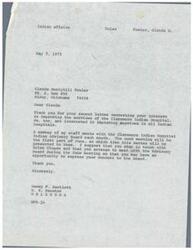 ["Glenda Berryhill Fowler wrote a letter to United States Senator Dewey F. Bartlett expressing concerns about the treatment of patients at the Claremore Indian Hospital. She described instances of mistreatment, lack of cleanliness, and long wait times for patients. She requested a silent investigation to be conducted at the hospital to address the issues. Senator Bartlett responded, informing her that the matter would be brought up with the Advisory Board and suggested she stay in touch with Helen Chupco, the hospital administrator, to express her concerns directly. Fowler also sent a copy of her letter to the Editor of the Tulsa Tribune and other government officials for action."]