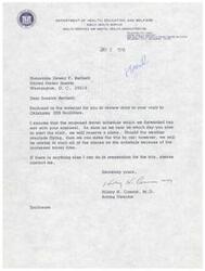 ["The document is a letter from the Indian Health Service in Oklahoma City to Senator Dewey F. Bartlett, discussing the health services provided to the Native American population in Oklahoma. It includes information on the population served, the facilities and services available, and the health status of the Indian residents. The document also mentions the proposed travel schedule for Senator Bartlett's visit to the facilities."]