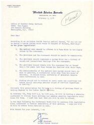 ["Senator James Abourezk from South Dakota is addressing the issues faced by the Indian Health Service, outlining the factors that contribute to its failure. He invites Don Cogman to a planning conference to discuss these problems and explore potential legislative solutions."]