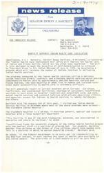 ["Senator Dewey Bartlett of Oklahoma co-sponsored the \"Indian Health Care Improvement Act\" to improve healthcare for American Indians and Alaska Natives, who have been neglected. The bill aims to increase the number of Indians involved in delivering health services and address issues such as outdated facilities, personnel shortages, and lack of services in remote areas. Bartlett highlighted the inadequacies of the Claremore Indian Hospital and stressed the importance of improving healthcare for the Indian people."]