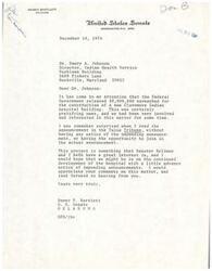 ["Senator Dewey Bartlett expresses his surprise and disappointment at not being notified about the release of $8,000,000 for the construction of a new Claremore Indian hospital building. He states that he and Senator Bellmon have a great interest in the project and requests advance notice of any future announcements related to the hospital's development."]