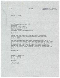 ["The document is a letter from the Oklahoma City Indian Health Board and Urban Indian Health Project to Senator Dewey F. Bartlett regarding Senate Bill 2938 related to Indian health care. The document contains recommendations for the scholarship program, health facilities program, and access to health services for urban Indians. It emphasizes the need for more funding and resources for Indian people residing in urban centers to improve access to healthcare services. The document also provides examples of the challenges faced by urban Indians in accessing medical care."]