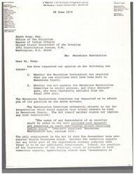 ["The Menominee Restoration Committee is seeking clarification on two issues regarding the Menominee Restoration Act. They argue that the Act does not require new enrollees to be born in Menominee County and that descendants of individuals improperly excluded from the 1954 roll should be allowed to enroll. They believe that the Restoration Committee, not the Secretary, has the authority to prepare the roll and make interpretative rulings. The legislative history supports their position, and they argue that any prior inconsistent statutes or regulations should be repealed by implication."]