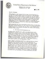 ["The document discusses the Indian Self-Determination Act and its implications for Indian tribes in the United States. The Act aims to provide more control to Indian tribes over programs that benefit them, allowing them to contract with the government for various services. The Act also includes provisions for training and grants to help tribes meet federal contracting standards. Administrative procedures for contracting with tribes are outlined, including exceptions to federal contracting laws and regulations. The Act aims to empower Indian tribes to take more control over their own programs and resources."]