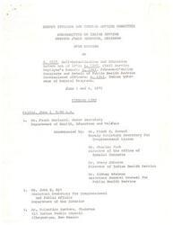 ["The Senate Interior and Insular Affairs Committee's Subcommittee on Indian Affairs held an open hearing on various acts related to self-determination and education reform for Native Americans. The witness list included representatives from government agencies, tribal councils, education associations, and Indian advocacy organizations. The hearing took place on June 1 and 4, 1973, with a diverse group of individuals providing testimony on the proposed legislation."]