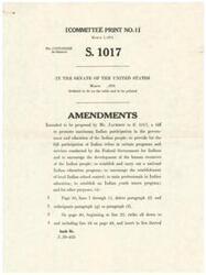 ["Proposed amendments by Mr. Jackson to bill S. 1017, which aims to promote Indian participation in government and education, provide services for Indian tribes, establish a national Indian education program, and encourage local school control. The proposed amendments focus on providing education to Indians enrolled in public schools, including guidance services, curriculum development, teacher aides, school lunch programs, nursing services, summer school programs, vocational education, and other educational programs. The Secretary must approve education plans submitted by contractors to ensure satisfactory educational objectives, protection of trust resources, proper completion of projects, and adequate equipment and support from the Indian community."]