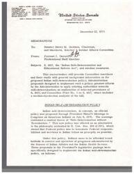 ["The document discusses the Indian Self-Determination and Educational Reform Act, proposed in 1973, which aimed to give Indian tribes more control over programs administered by the Bureau of Indian Affairs and Indian Health Service. It also outlines the history of similar legislation and efforts to implement self-determination policies. The Administration had been increasing tribal contracts for programs, and The document details the statutory authority used for these contracts. Senators Jackson and Abourezk introduced S. 1017 in Congress, which was supported by Indian witnesses. The legislation aimed to improve educational opportunities for Indian children and adults."]