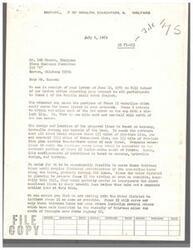 ["The document from the Department of Health, Education, and Welfare in response to a request from the Kiowa Business Committee regarding the addition of participants to Phase I of the Washita Basin Water Project. The document outlines the proposed waterlines to serve the homes listed and suggests that financial participation from non-Indian homes may be necessary. It also mentions plans for Phase II of the project to serve more homes in the area. The Kiowa Tribe had submitted a list of families for consideration to be added to the project."]