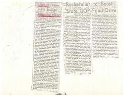 ["Sen. Dewey Bartlett of Oklahoma is leading fundraising efforts for the State GOP, with Vice President Nelson Rockefeller scheduled to visit the state to help raise money. Rockefeller's visit will include events in Norman and Enid, with the goal of netting $20,000 for the party. Bartlett highlighted issues with the Indian housing program in the state, including poor coordination and delinquency rates. Despite past tensions with Oklahoma Republicans, Rockefeller's visit is seen as an opportunity for mutual understanding and potential collaboration on Indian housing issues."]