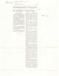 ["A Congressional hearing in Muskogee addressed concerns about the administration of public housing programs for Indians by federal bureaucrats from HUD and other agencies. Issues included delays in program approval, back payments on public housing, and delinquencies in tenant payments. Tribal leaders and federal officials acknowledged weaknesses in the system and the need for more resources and expertise. Senator Bartlett recommended better communication and collaboration between tribal and federal authorities to improve Indian housing programs."]