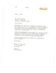 ["Mr. Percy Sharp of Creek Nation in Tulsa, Oklahoma, inquired about housing assistance payments on his home. Senator Dewey Bartlett forwarded his inquiry to the Department of Housing and Urban Development. The department recommended a meeting between Mr. Sharp and officials from the Creek Nation Housing Authority and HUD to address his concerns and provide a clear understanding of the Mutual Help housing program. The document assures that efforts will be made to resolve any legitimate problems."]